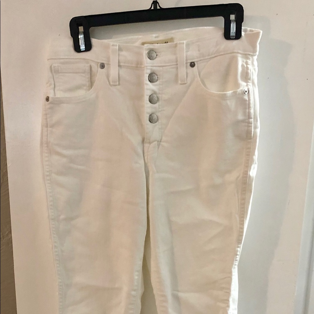 White High Rise Madewell Jeans